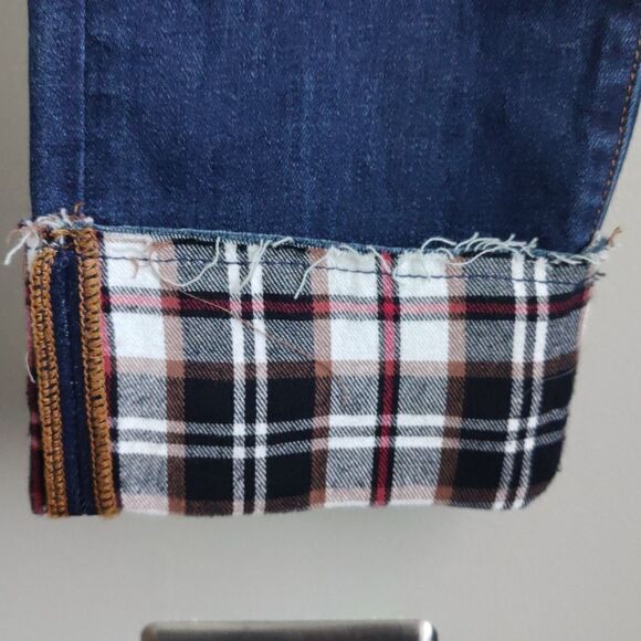 Driftwood Colette Plaid cuff jeans - Picture 3 of 8